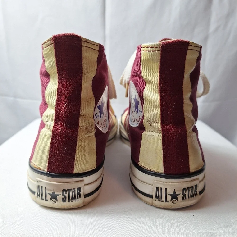 CONVERSE Chuck Taylor All Star Rare Vintage Women/7 Men/5 Red Ivory Retro Stripe